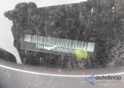 2008 Nissan Altima 2.5 S z USA, uszkodzony, nr VIN 1N4AL21E88N401060